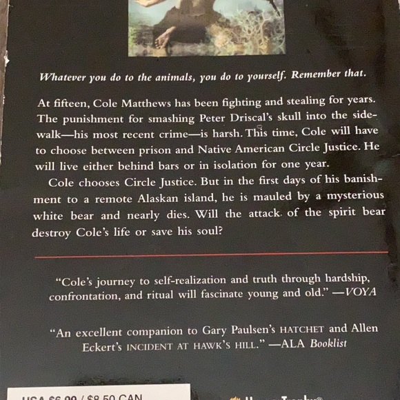 Touching spirit bear used book - Picture 2 of 2